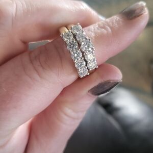 Elegant Gold and diamond wedding set